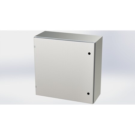 Saginaw Control & Engineering 1/4 Turn Latch Electrical Enclosures, 30 in H, 12 in D, 30 in W, NEMA 3R, 4, 4X, 12, 13 SCE-30EL3012SSLP